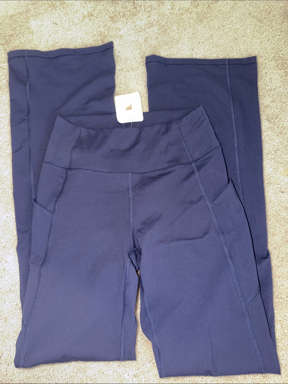 Fabletics Women's Boot Cut Flare Leggings - Navy Blue
